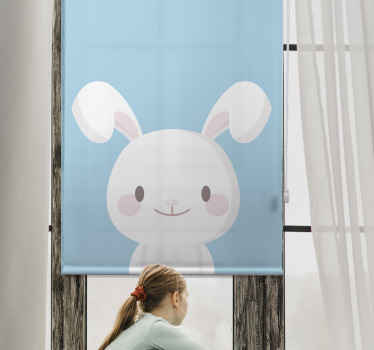 Weißes kaninchen skandinavisches Rollo - TenStickers