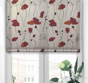 Mohnblumen klassisches Rollo - TenStickers