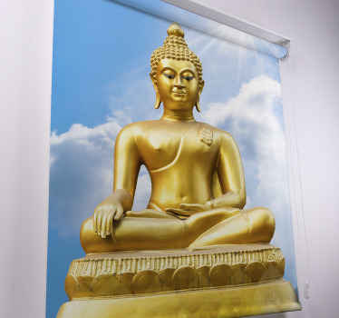 Store bleu zen buddha ensoleillé - TenStickers