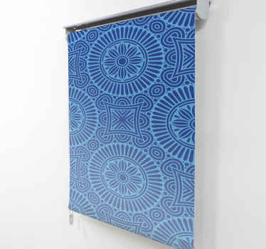 Mandala blautöne zen blind - TenStickers