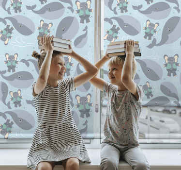 Store enrouleur chambre bébé animaux ludiques - TenStickers