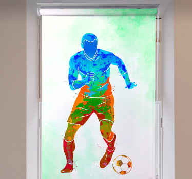 Store Joueur de football en aquarelle - TenStickers