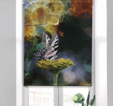 Motýl květinová kompozice Motýlí roleta - TenStickers