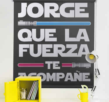 Estor con nombre que la fuerza te acompañe  - TenVinilo