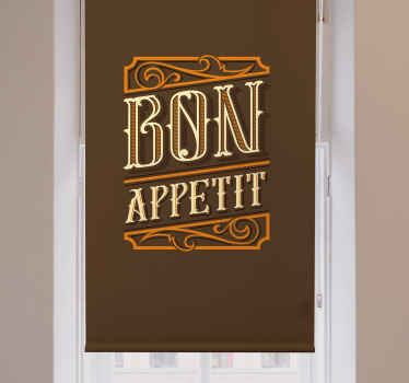 Text design for the kitchen Kitchen blind - TenStickers