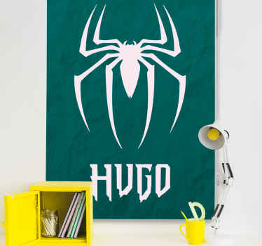 Hero of spider Geek personalised roller blind - TenStickers