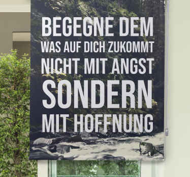 Rollo mit Sprüchen Gesicht hoffnung - TenStickers