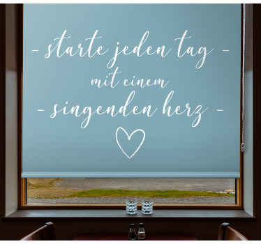 Start day singing hear Text blind - TenStickers