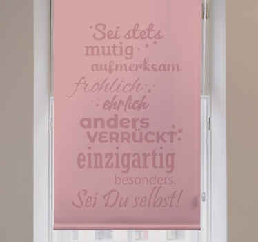 Rollo mit Sprüchen Sei immer voller mut - TenStickers