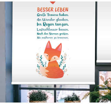 Rollo mit Sprüchen Fuchs besseres leben - TenStickers