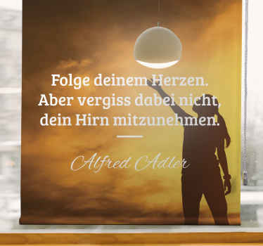 Rollo mit Sprüchen Folge deinem herzen - TenStickers