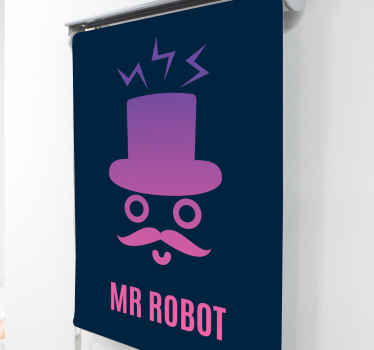 Store enrouleur geek monsieur robot - TenStickers