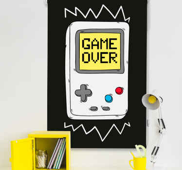 Retro console Geek roller blind - TenStickers