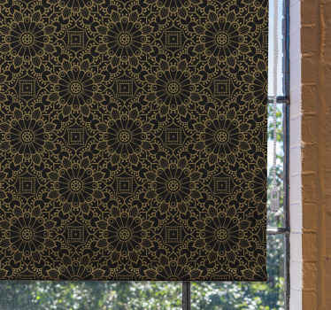 Tenda a rullo con stampa intricato motivo floreale - TenStickers