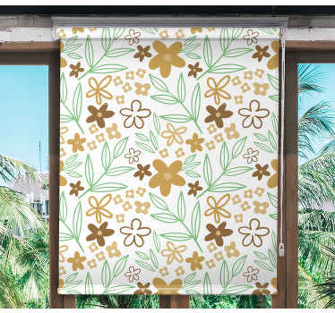 Rollo Fenster Blumen blumenmotiv-design - TenStickers