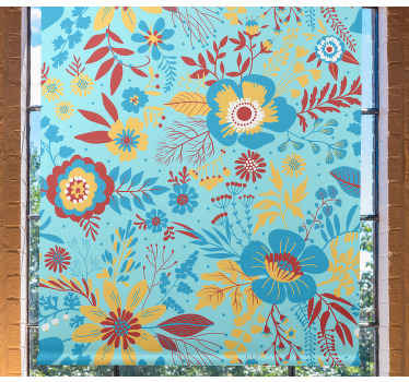 Store enrouleur motif fleur affichage de motifs botaniques - TenStickers