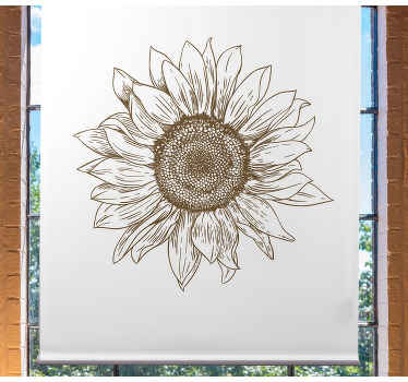 Stores enrouleurs fleurs et plantes motif tournesol - TenStickers