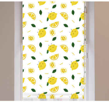 Lemon Slice Motif blind fruit - TenStickers