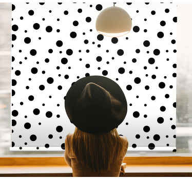 Store enrouleur textures et motifs motif en pointillés gras - TenStickers