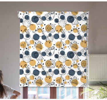 Rolo zavjese životinje apstraktni morski život - TenStickers