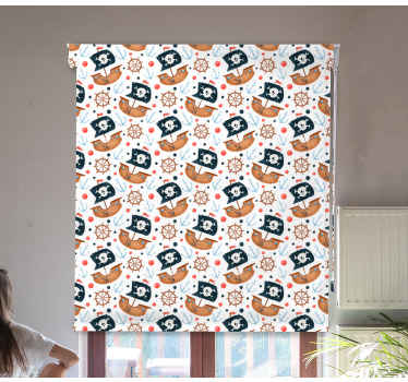 Pirate ship pattern blind children - TenStickers