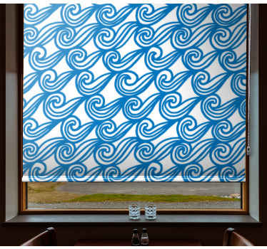 Store enrouleur textures et motifs motif de vagues fluides - TenStickers