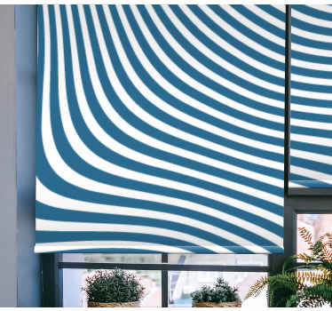 Store enrouleur textures et motifs motif à rayures fluides - TenStickers