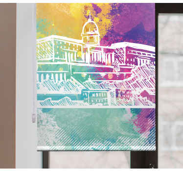 Budapest színes skyline eredeti Sávroló - TenStickers