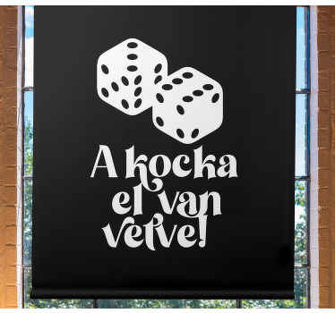 Játék dobókocka szöveg Sávroló - TenStickers