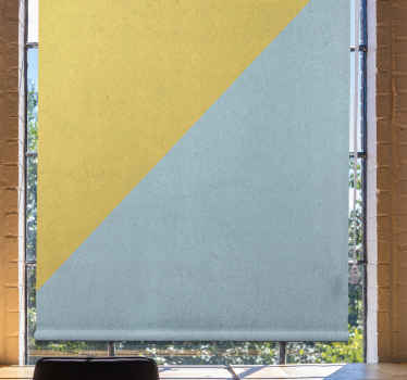 Rollo Fenster Home Office diagonale farbblöcke - TenStickers