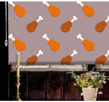 Store enrouleur original motif de pilon de poulet - TenStickers