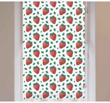 Fresh Strawberry Pattern blind fruit - TenStickers