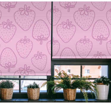 Rollo Fenster Obst erdbeergenuss - TenStickers