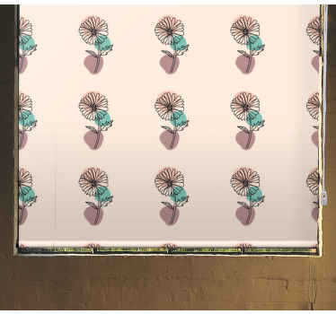 Cream tone daisy pattern Flower blind - TenStickers