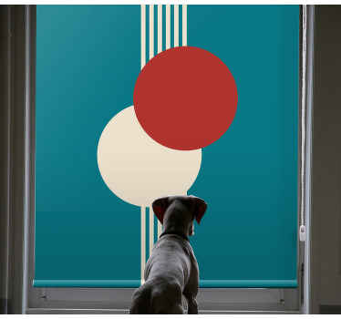 Geometric circle composition modern blind - TenStickers