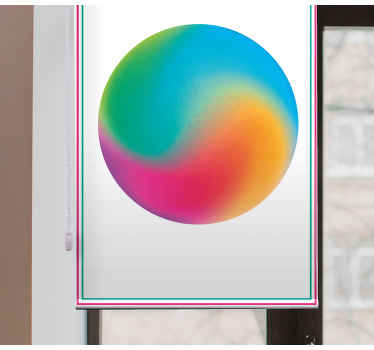 Rollo Fenster Originell abstrakte bunte kugel - TenStickers