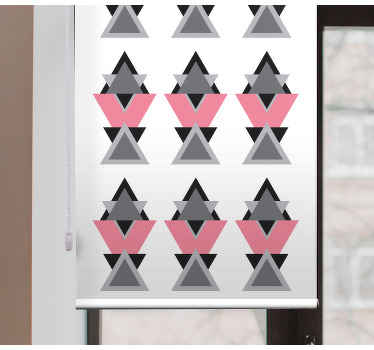 Persiana enrollable moderno formas triangulares geométricas - TenVinilo