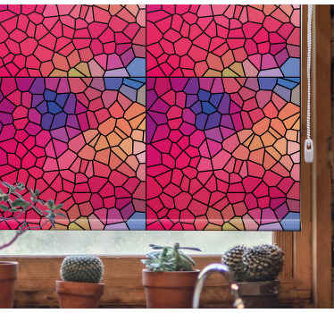 Store enrouleur textures et motifs motif de couleur mosaïque - TenStickers