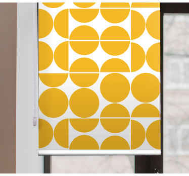 Overlapping Yellow Cercles modern blind - TenStickers
