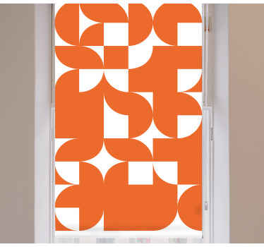 Store original  à motifs orange et blanc - TenStickers