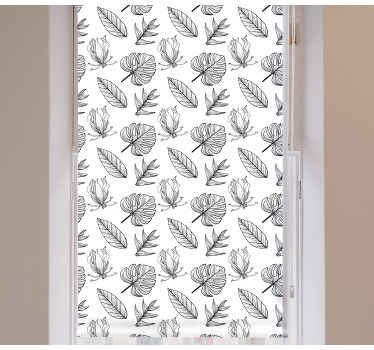 Rollo Blumen und Pflanzen Einfarbige tropische blätter - TenStickers