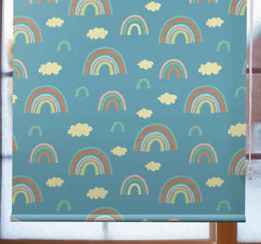 Lively rainbow motif blind children - TenStickers