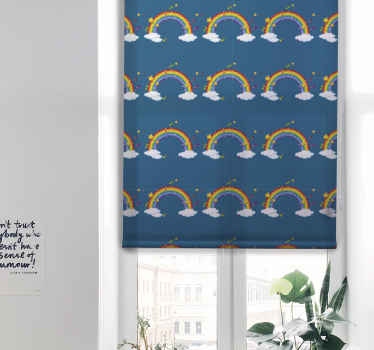 Rollo Fenster Originell buntes regenbogenmuster - TenStickers