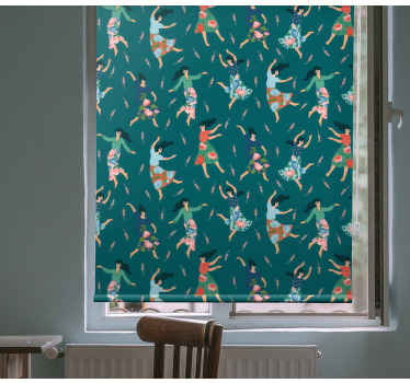 Rollo Fenster Originell tanzende frauen muster - TenStickers