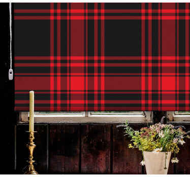 Tende a rullo motivi motivo tartan - TenStickers