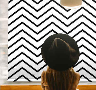Chevron Patterned Design modern blind - TenStickers