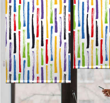 Store enrouleur autres coups de pinceau colorés - TenStickers