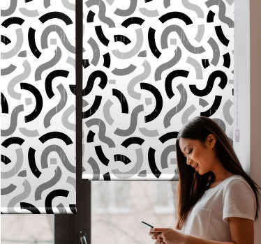 Estore de rolo texturas e padrões formas curvas abstratas - TenStickers