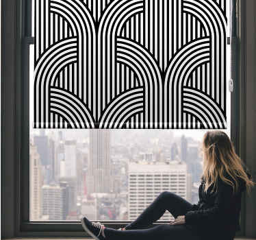 Geometric Arch Pattern modern blind - TenStickers