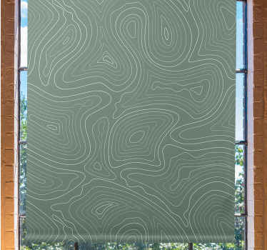 Tende a rullo motivi linee di topografia fluida - TenStickers